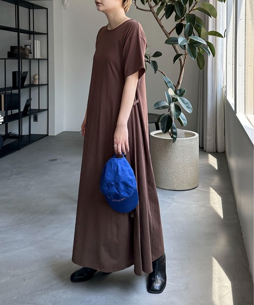 FENDI フェンディ シルク 切替 ワンピース ウエストリボン 大きめサイズ 大きいサイズ レディース フロントリボン柄切替えワンピース