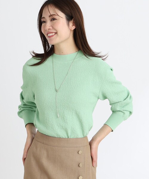 ニット セーター 「夏SALE」プチハイネックジャカードニット レディース