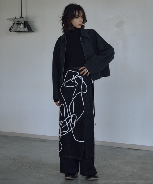 CREDONA（クレドナ） コート アウター WOOL SHORT ZIP JACKET COAT