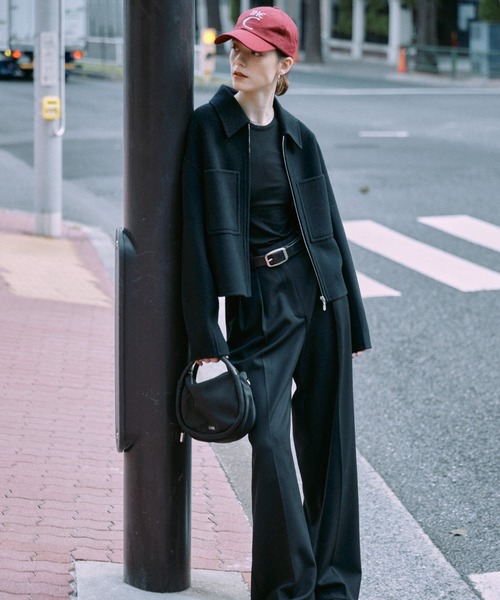 CREDONA（クレドナ） コート アウター WOOL SHORT ZIP JACKET COAT