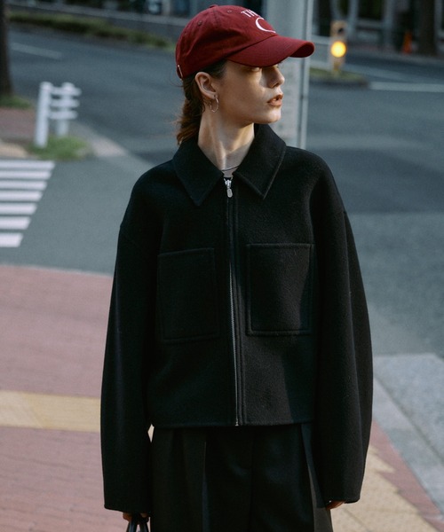 CREDONA（クレドナ） コート アウター WOOL SHORT ZIP JACKET COAT