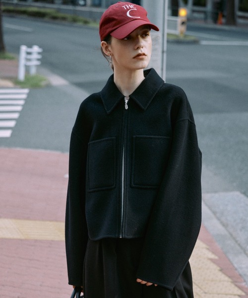 CREDONA（クレドナ） コート アウター WOOL SHORT ZIP JACKET COAT
