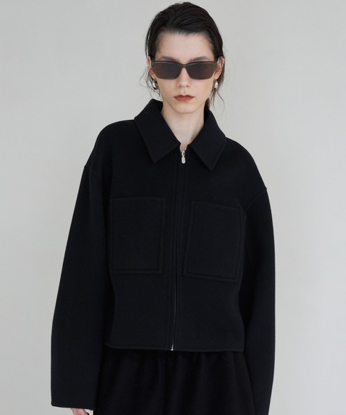 CREDONA（クレドナ） コート アウター WOOL SHORT ZIP JACKET COAT