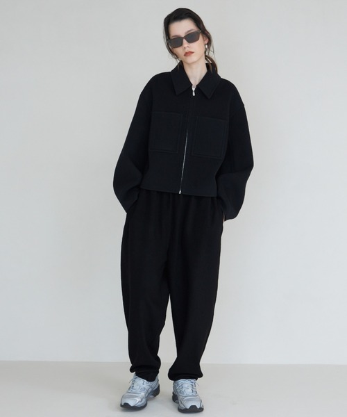 CREDONA（クレドナ） コート アウター WOOL SHORT ZIP JACKET COAT