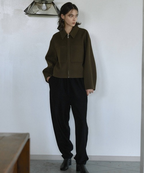 CREDONA（クレドナ） コート アウター WOOL SHORT ZIP JACKET COAT