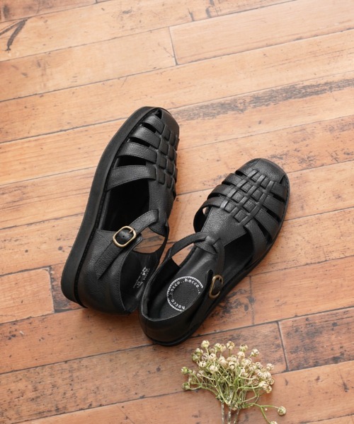 Piedi Nudi サンダル hocco/ホッコ ボリュームレザー グルカ