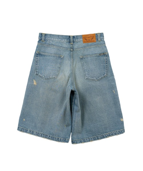 【BAON】[unisex] Haven Banding Carpender Denim Bermuda Pants KAMIYA ジーンズ Denim Bermuda Pants メンズ : ZOZOTOWN Yahoo