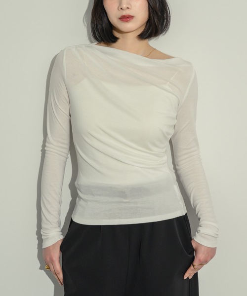 NEUNA tシャツ ドレープカットソー レディース : ZOZOTOWN Yahoo