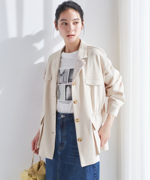 VIS（ビス） ミリタリージャケット モッズコート 「防シワ」リネン