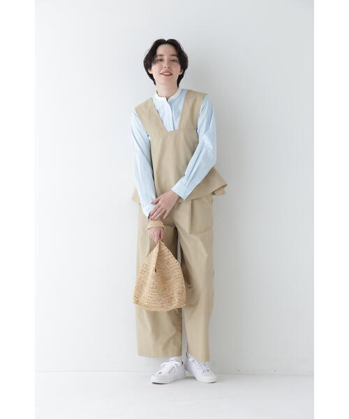 ブラウス シャツ Ｃドビーストライプクレリックシャツ レディースの画像