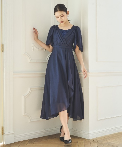 AND COUTURE（アンドクチュール） ドレス カシュクールレース