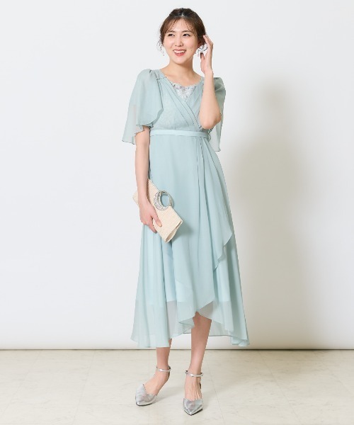 AND COUTURE（アンドクチュール） ドレス カシュクールレース