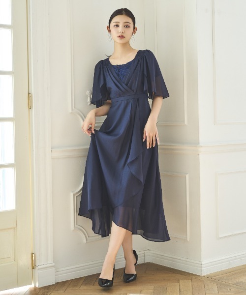 AND COUTURE（アンドクチュール） ドレス カシュクールレース