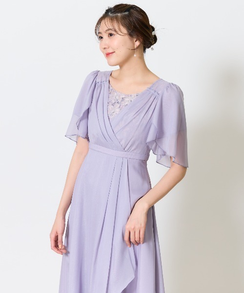 AND COUTURE（アンドクチュール） ドレス カシュクールレース