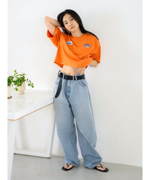 nugu Celume ハートスタッドルーズフィットデニム nugu Celume ハートスタッドルーズフィットデニム - メルカリ
