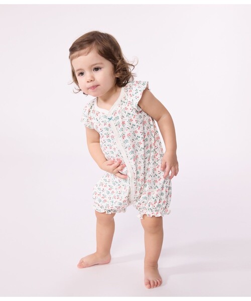 PETIT BATEAU（プチバトー） ベビー服 ロンパース ショートロンパース