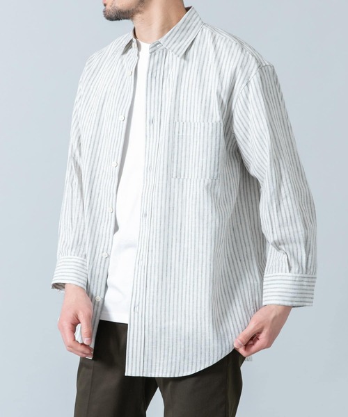 ryo です★RELAXED FIT リネンシャツ 楽天市場】RE MADE IN TOKYO JAPAN（アールイー） フレンチリネンT
