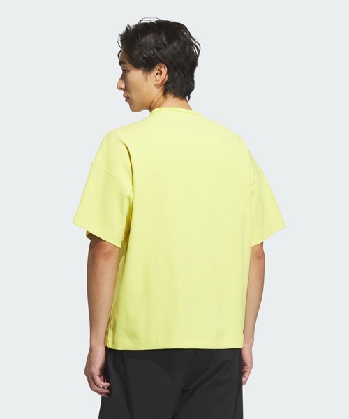 adidas（アディダス） tシャツ ルーズフィット ワッフルファブリック