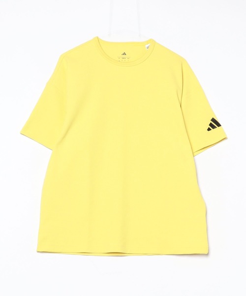 adidas tシャツ ルーズフィット ワッフルファブリック 半袖T