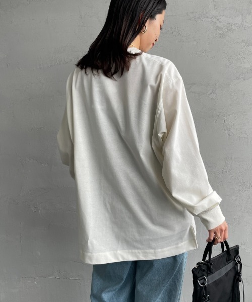 tシャツ 「NANGA/ナンガ」 ワンポイントボックスロゴ ロングスリーブTシャツ レディース メンズ NANGA tシャツ 「NANGA/ナンガ」 ワンポイントボックスロゴ