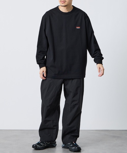 NANGA（ナンガ） tシャツ ワンポイントボックスロゴ ロングスリーブT