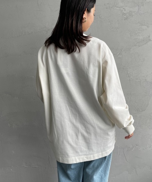 tシャツ 「NANGA/ナンガ」 ワンポイントボックスロゴ ロングスリーブTシャツ レディース メンズ NANGA tシャツ 「NANGA/ナンガ」 ワンポイントボックスロゴ