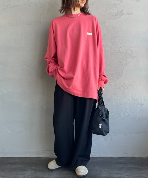 tシャツ 「NANGA/ナンガ」 ワンポイントボックスロゴ ロングスリーブTシャツ レディース メンズ NANGA tシャツ 「NANGA/ナンガ」 ワンポイントボックスロゴ