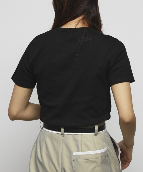 tシャツ PETIT BATEAU × Firsthand/プチバトー 別注ロゴ クルーネックTEE / ワンポイントミニロゴTシャツ レディース | PETIT BATEAU | 14