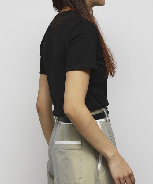 tシャツ PETIT BATEAU × Firsthand/プチバトー 別注ロゴ クルーネックTEE / ワンポイントミニロゴTシャツ レディース PETIT BATEAU × Firsthand/プチバトー 別注ロゴ クルーネックTEE