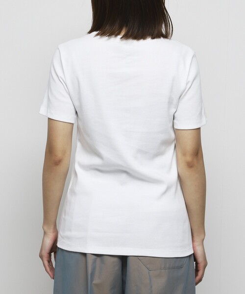 tシャツ PETIT BATEAU × Firsthand/プチバトー 別注ロゴ クルーネックTEE / ワンポイントミニロゴTシャツ レディース | PETIT BATEAU | 08