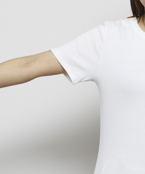 tシャツ PETIT BATEAU × Firsthand/プチバトー 別注ロゴ クルーネックTEE / ワンポイントミニロゴTシャツ レディース | PETIT BATEAU | 06