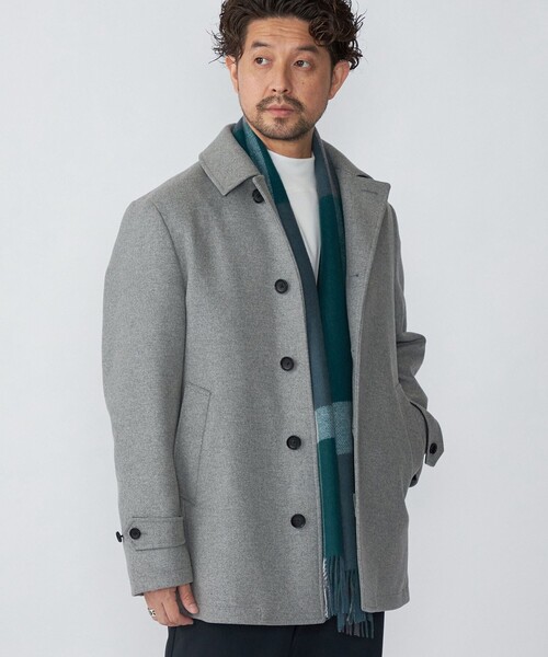 SHIPS（シップス） ピーコート LARGE ライトグレー メンズ : ZOZOTOWN