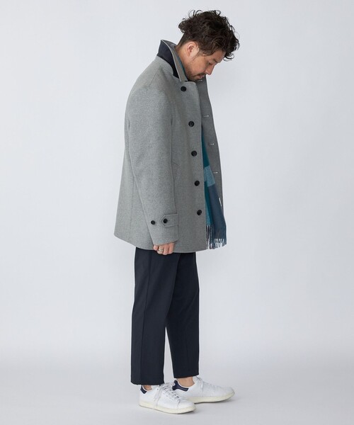 SHIPS（シップス） ピーコート LARGE ライトグレー メンズ : ZOZOTOWN