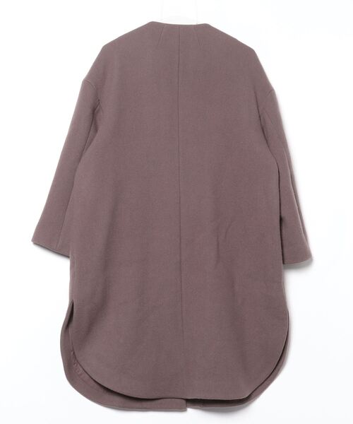 Mila Owen（ミラオーウェン） ノーカラーコート 0 ブラウン レディース