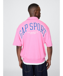 GAP トレーナー スウェット ビンテージソフト SPORT 1/4ジップ