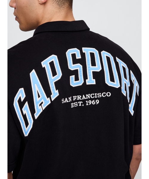 GAP トレーナー スウェット ビンテージソフト SPORT 1/4ジップ