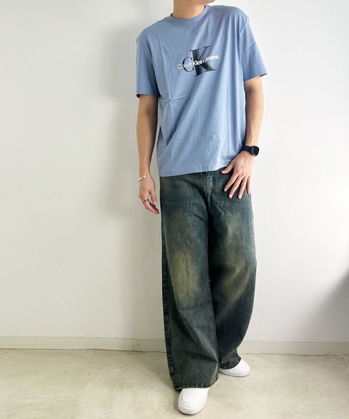 カルバンクライン   Jeans Monologo ノースリーブ カルバン クライン - CALVIN KLEIN | SS CLASSIC MONOLOGO JEANS