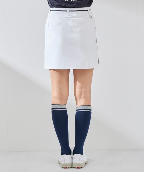 ジュン アンド ロペ　JUN & ROPE　UVカット 速乾 接触冷感 防透け ストレッチ ピケロゴ使いスカート　レディス JUN&ROPE'（ジュンアンドロペ） スカート 「UVカット」「速乾」「接触