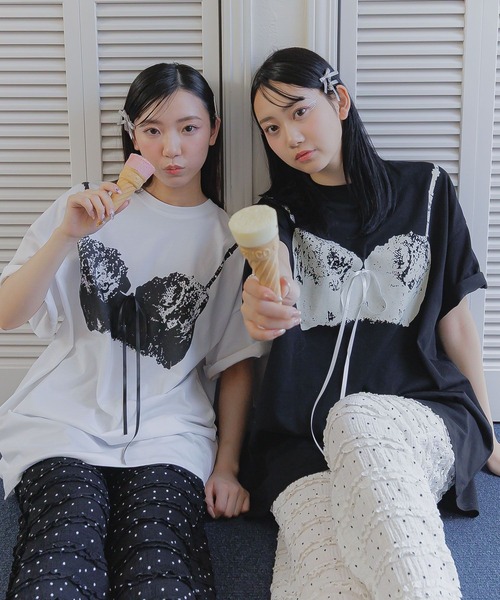 3.3 FIELD TRIP tシャツ 3.3 Field Trip／ビスチェプリントTシャツ