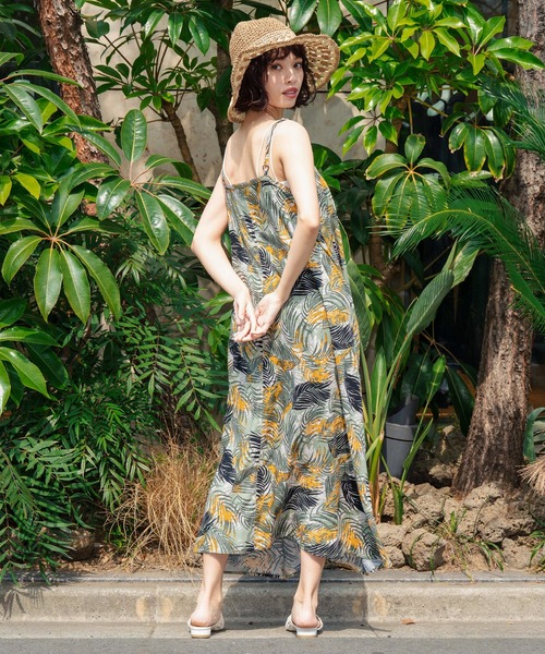 anap mimpi（アナップミンピ） ワンピース ボタニカル柄 レーヨン