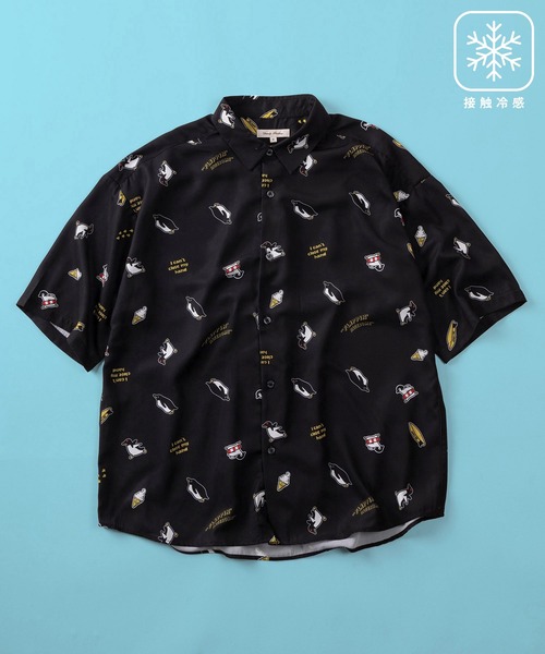 プープレ 総柄Tシャツペンギン柄 ペンギンTシャツ【宮崎】 | pencreme【ペンギングッズ・Tシャツ】