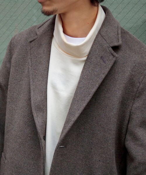 「GLOSTER」 チェスターコート M オリーブ メンズ_画像2