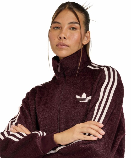 ・ADIDAS Originals｜W Mohair Firebird Loose Track Top/ アディダス/モヘア ファイヤーバード ルーズ トラック トップ/オーロラアイビー # adidas（アディダス） コート アウター adidas MOHAIR FIREBIRD TRACK