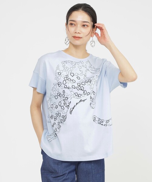 Batsheva エンブロイダリー シャツ 水色 ブルー Liberty Print Shirt