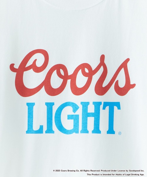 【GOOD ROCK SPEED】Coors LIGHT ロゴT ホワイト GOOD ROCK SPEED tシャツ SPEED/グッドロックスピード Coors