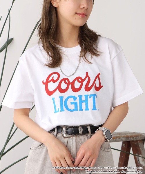 【GOOD ROCK SPEED】Coors LIGHT ロゴT ホワイト GOOD ROCK SPEED tシャツ SPEED/グッドロックスピード Coors