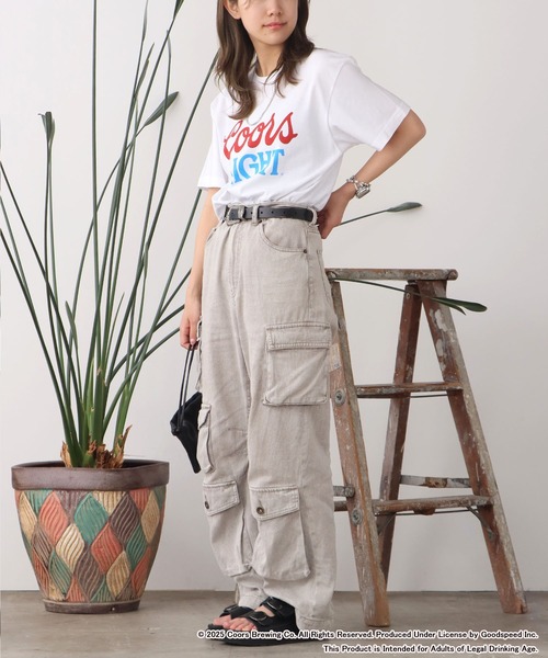 【GOOD ROCK SPEED】Coors LIGHT ロゴT ホワイト GOOD ROCK SPEED tシャツ SPEED/グッドロックスピード Coors