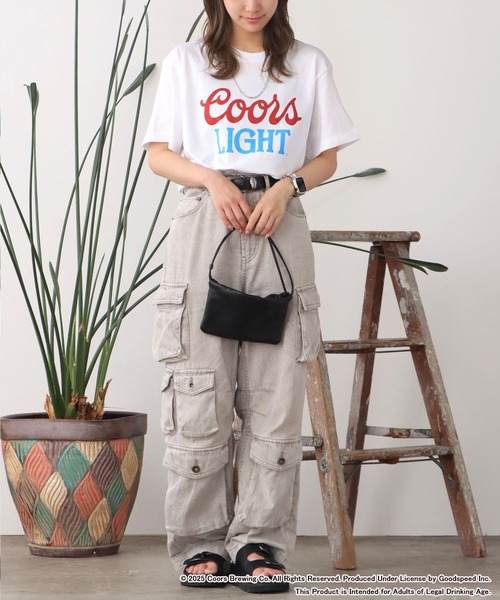 【GOOD ROCK SPEED】Coors LIGHT ロゴT ホワイト GOOD ROCK SPEED tシャツ SPEED/グッドロックスピード Coors