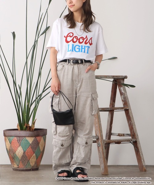 【GOOD ROCK SPEED】Coors LIGHT ロゴT ホワイト GOOD ROCK SPEED tシャツ SPEED/グッドロックスピード Coors
