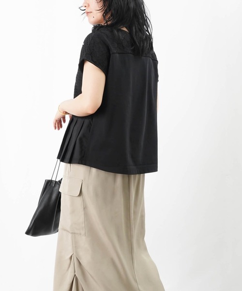 LADY LUCK LUCA tシャツ LC/LLL レースドッキングプリーツ